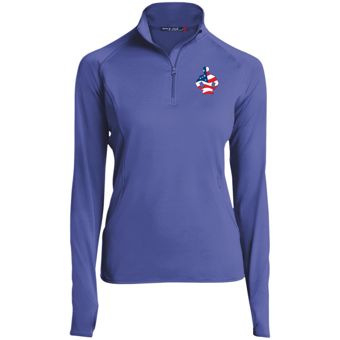 Ladies 1/2 Zip Americana Pullover