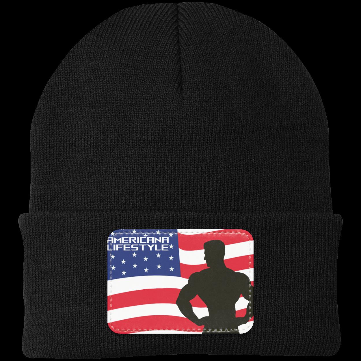 Knit Cap Patch Beanie