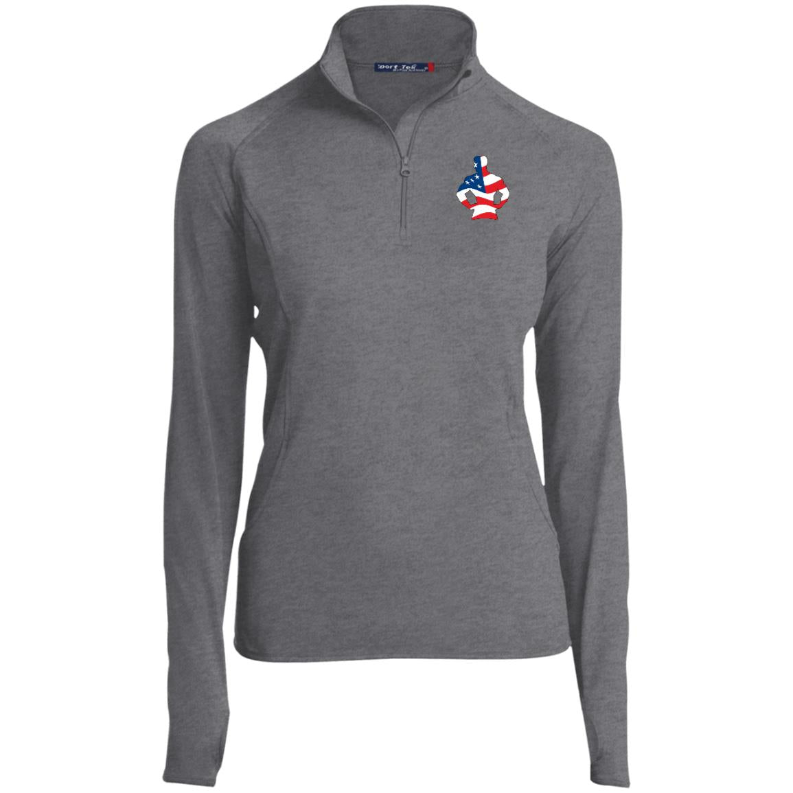 Ladies 1/2 Zip Americana Pullover