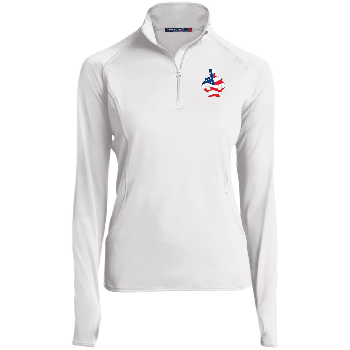 Ladies 1/2 Zip Americana Pullover