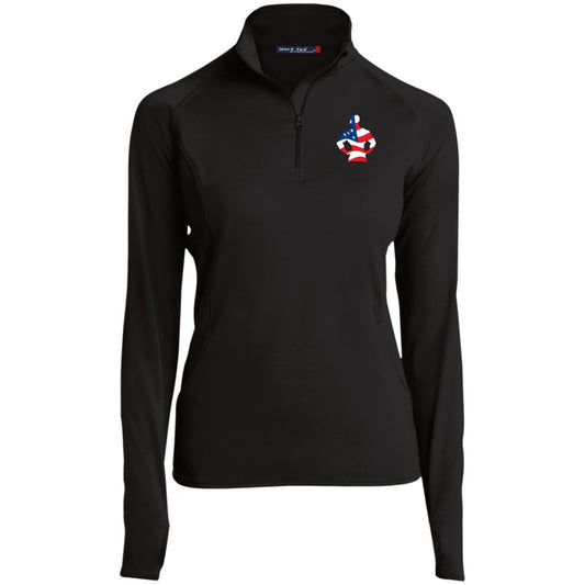 Ladies 1/2 Zip Americana Pullover