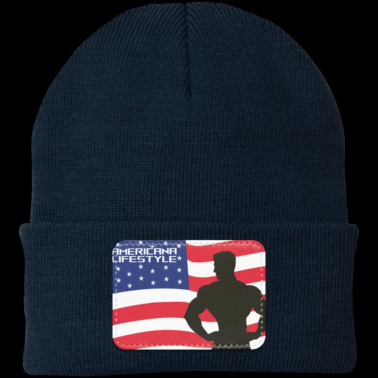 Knit Cap Patch Beanie