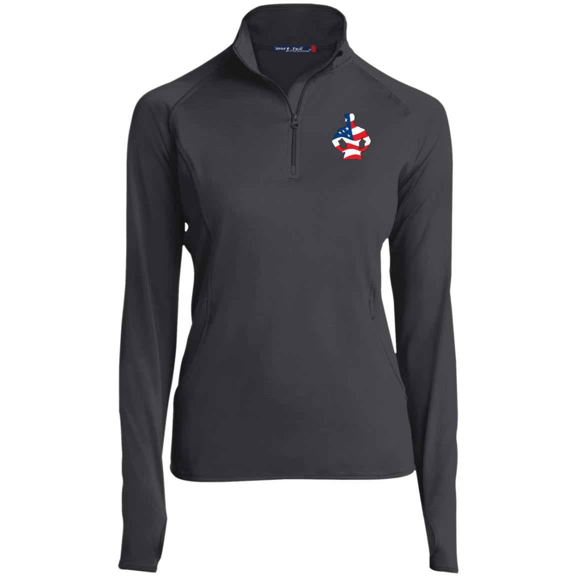 Ladies 1/2 Zip Americana Pullover